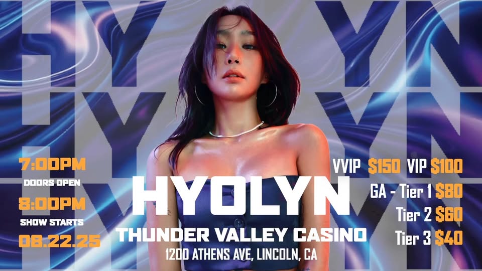 K-Pop Star Hyolyn Concert Campaign